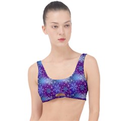 Snow Blue Purple Tulip The Little Details Bikini Top by Dutashop