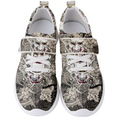 Samurai Oni Mask Men s Velcro Strap Shoes by Saga96