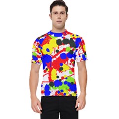 Colorfull Men s Short Sleeve Rash Guard by Saptagram