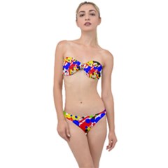 Colorfull Classic Bandeau Bikini Set by Saptagram