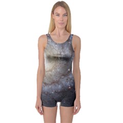 Spiral Galaxy One Piece Boyleg Swimsuit by ExtraAwesomeSauce