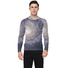 Spiral Galaxy Men s Long Sleeve Rash Guard by ExtraAwesomeSauce