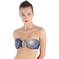 Spiral Galaxy Twist Bandeau Bikini Top by ExtraAwesomeSauce