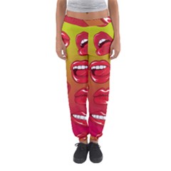 Hot Lips Women s Jogger Sweatpants by ExtraAwesomeSauce