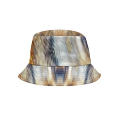 Retro Hippie Vibe Trippy Psychedelic Bucket Hat (kids) by CrypticFragmentsDesign