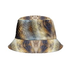 Retro Hippie Vibe Psychedelic Silver Bucket Hat by CrypticFragmentsDesign