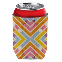 Line Pattern Cross Print Repeat Can Holder by Dutashop