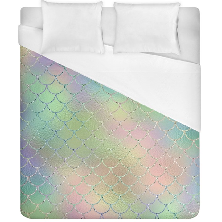 Pastel Mermaid Sparkles Duvet Cover (California King Size)