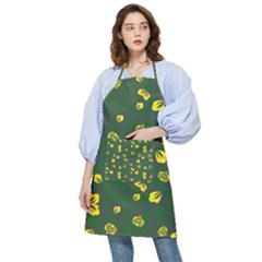 Yellow Flowers Pocket Apron by Eskimos