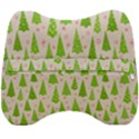 Christmas Green Tree Velour Head Support Cushion View2