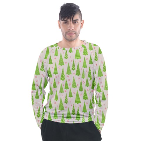 Christmas Green Tree Men s Long Sleeve Raglan Tee by Dutashop