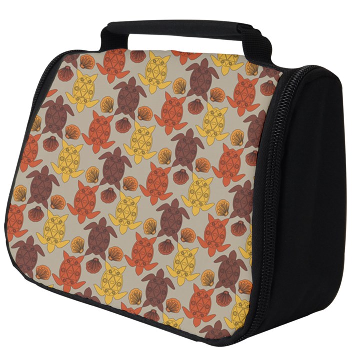 Sea Turtle Sea Life Pattern Full Print Travel Pouch (Big)