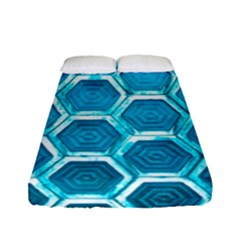 Hexagon Windows Fitted Sheet (full/ Double Size) by essentialimage365