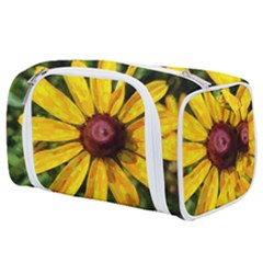 Sunflower Painting Toiletries Pouch by ExtraAwesomeSauce