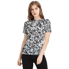 Camouflage Bw Women s Short Sleeve Rash Guard by JustToWear