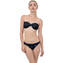 Blue Turtles On Black Classic Bandeau Bikini Set View1