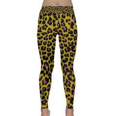 Pattern Leopard Yellow Fur Classic Yoga Leggings by JustToWear