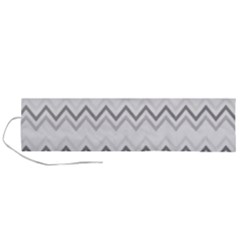 Chevrons Gris/blanc Roll Up Canvas Pencil Holder (l) by kcreatif