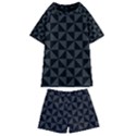 Abstraittrianglesnoir Kids  Swim Tee and Shorts Set View1