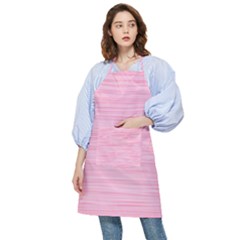 Pink Knitted Pattern Pocket Apron by goljakoff