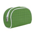 Green knitted pattern Make Up Case (Small) View1