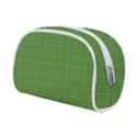 Green knitted pattern Make Up Case (Small) View2