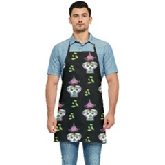 Skull Pattern Kitchen Apron by Sparkle