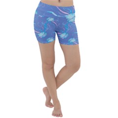 Jelly Fish Lightweight Velour Yoga Shorts by Sparkle