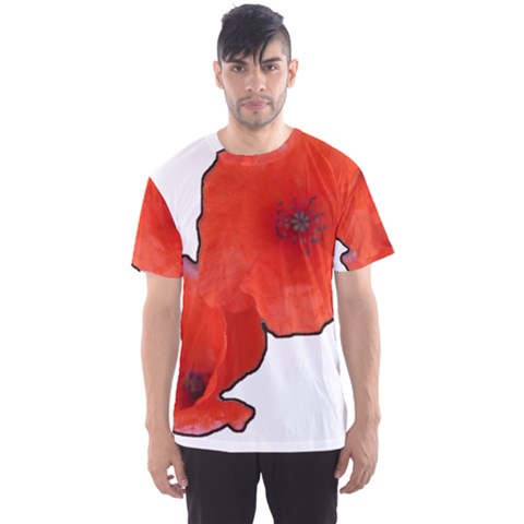 Coquelicots Fleurs Men s Sport Mesh Tee by kcreatif