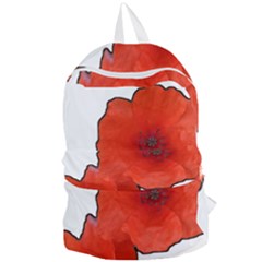 Coquelicots Fleurs Foldable Lightweight Backpack by kcreatif