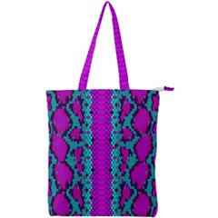 Snake Print Cbdoilprincess 4be14ba2-4032-43e6-a099-7f7e7f0d7362 Double Zip Up Tote Bag by CBDOilPrincess1