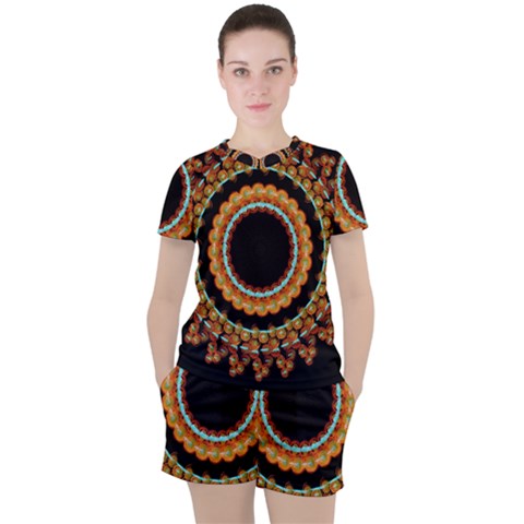 Mandala - 0009 - A Fast 24 Women s Tee And Shorts Set by WetdryvacsLair