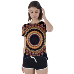 Mandala - 0009 - A Fast 24 Short Sleeve Foldover Tee by WetdryvacsLair