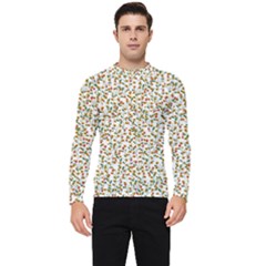 Lonely Flower On White Men s Long Sleeve Rash Guard by JustToWear