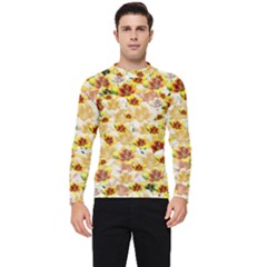 Lonely Flower Populated Men s Long Sleeve Rash Guard by JustToWear