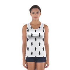 Vampire Hand Motif Graphic Print Pattern Sport Tank Top  by dflcprintsclothing