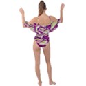 Vector Vivid Marble Pattern 5 Drape Piece Swimsuit View2