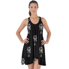 Ancient Greek Artwork Motif Pattern Show Some Back Chiffon Dress by dflcprintsclothing