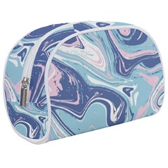 Blue Vivid Marble Pattern Make Up Case (medium) by goljakoff