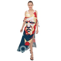 Trump2 Maxi Chiffon Cover Up Dress by goljakoff