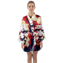 Trump Pop Art Long Sleeve Satin Kimono by goljakoff