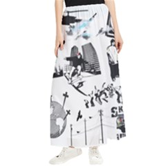 Skater-underground Maxi Chiffon Skirt by PollyParadise