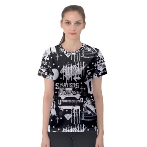 Skater-underground2 Women s Sport Mesh Tee by PollyParadise