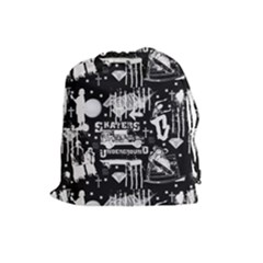 Skater-underground2 Drawstring Pouch (large) by PollyParadise