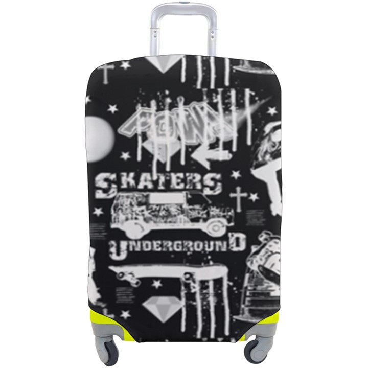 Skater-underground2 Luggage Cover (Large)