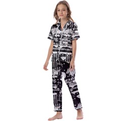 Skater-underground2 Kids  Satin Short Sleeve Pajamas Set by PollyParadise