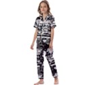 Skater-underground2 Kids  Satin Short Sleeve Pajamas Set View1