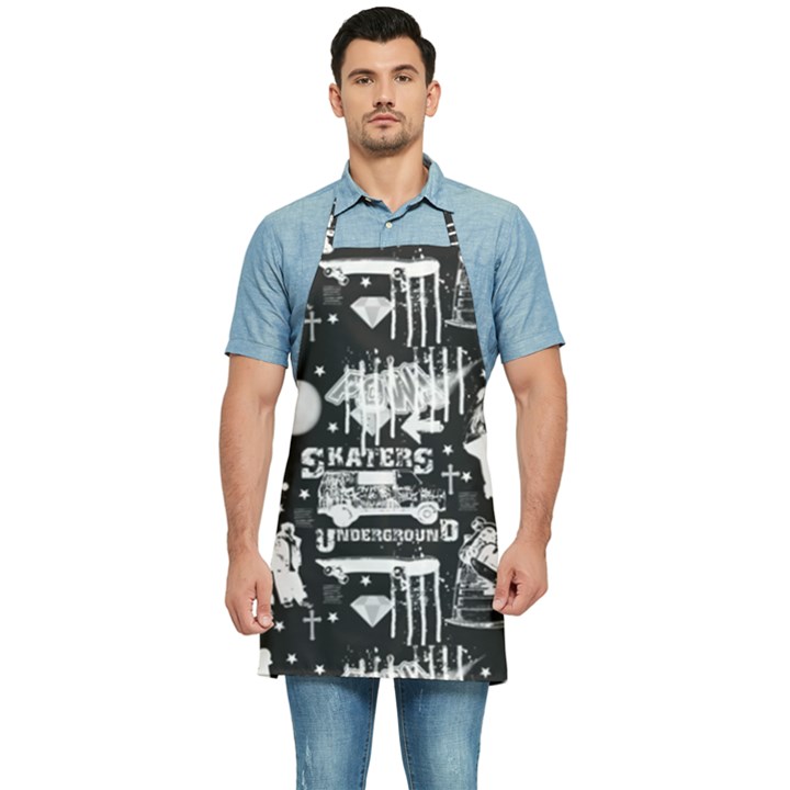 Skater-underground2 Kitchen Apron