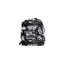 Skater-underground2 Drawstring Pouch (xs) by PollyParadise