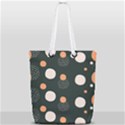 Black peach white  Full Print Rope Handle Tote (Small) View2